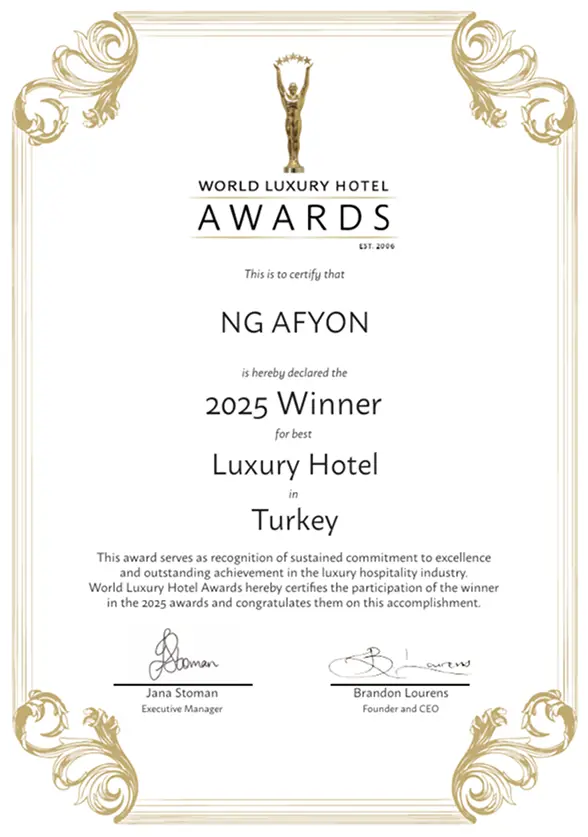 Ng Hotels Odullerimiz Afyon Luxury Hotel